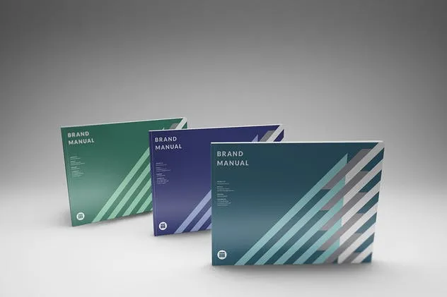 A4横向规格产品目录样机 A4 Landscape Magazine – Catalog Mockups插图(4)