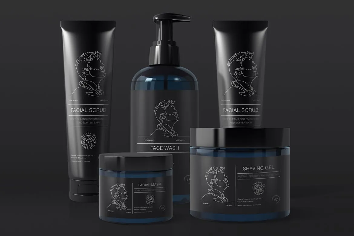 纯天然化妆品包装设计预览样机合集v5 Natural Cosmetic Packaging Mock-Ups Vol.5插图(2)