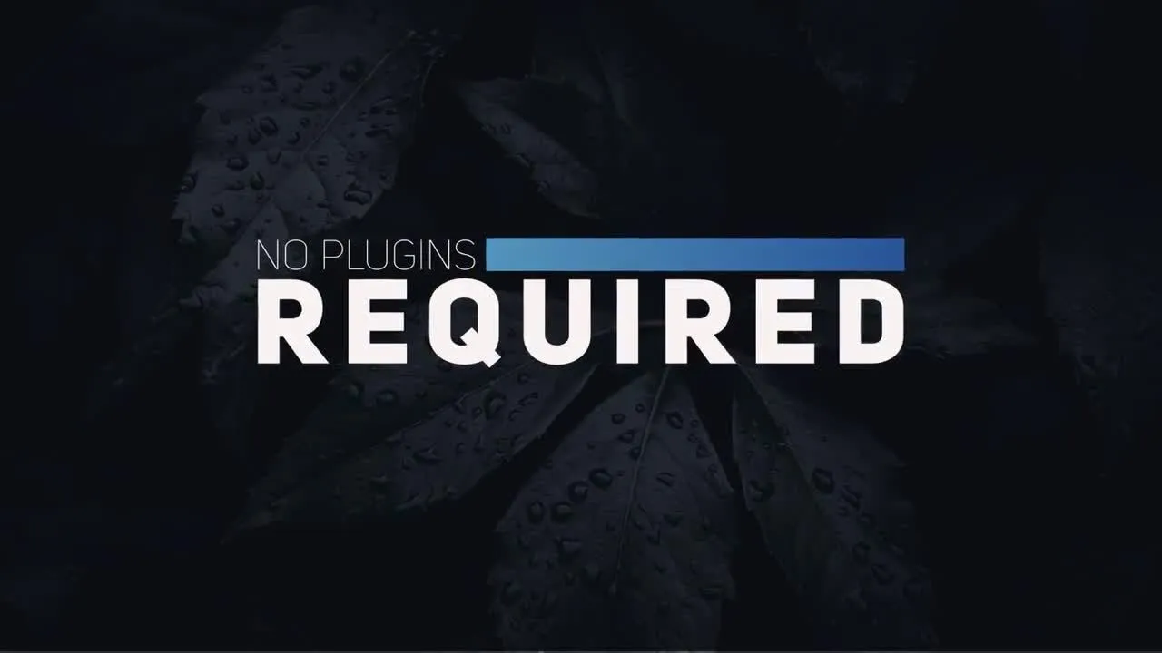 现代最小标题像素设计精选AE模板