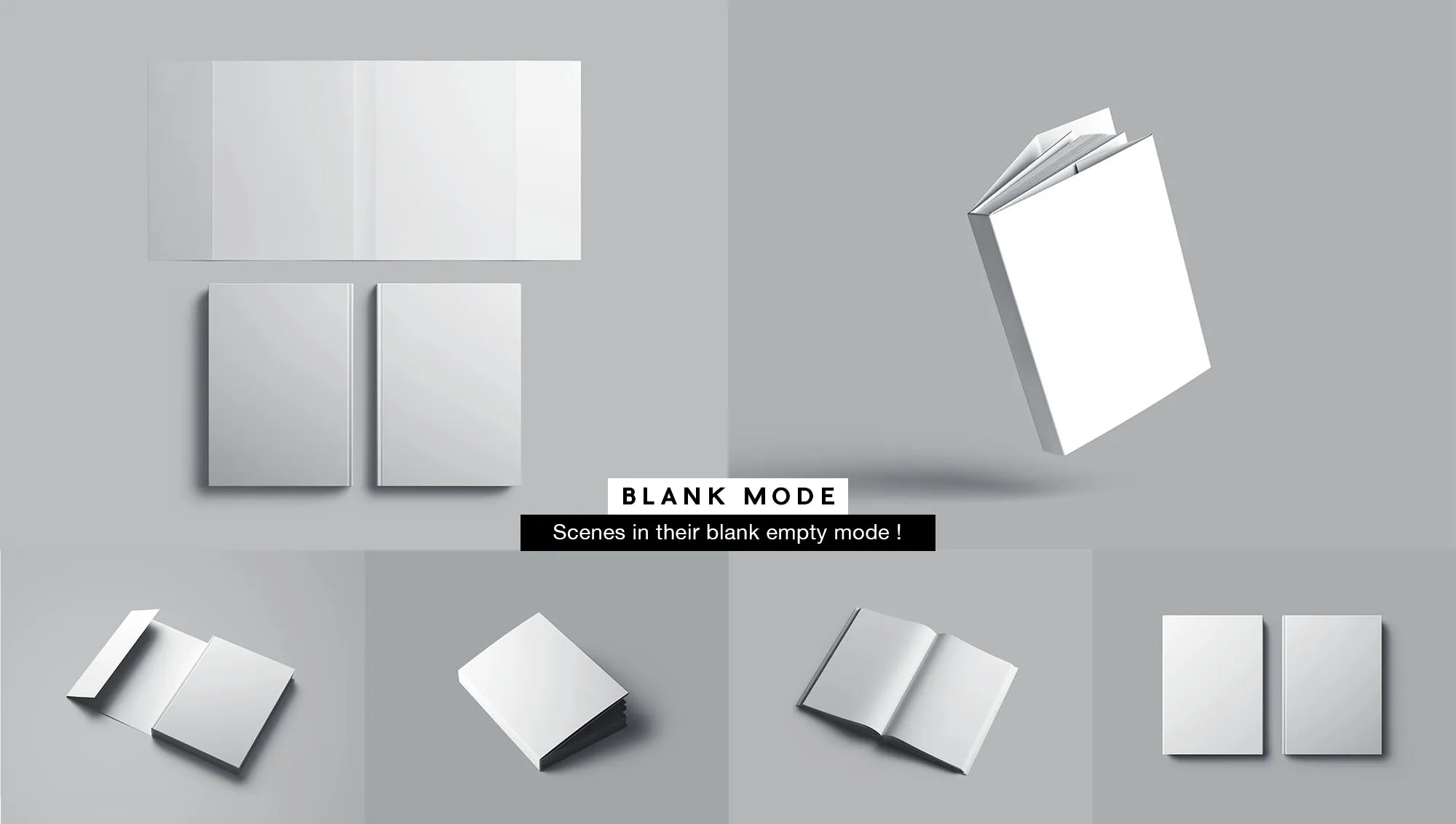 精装图书封面设计效果图样机 Hardcover Book with Sleeve Mockup插图(10)