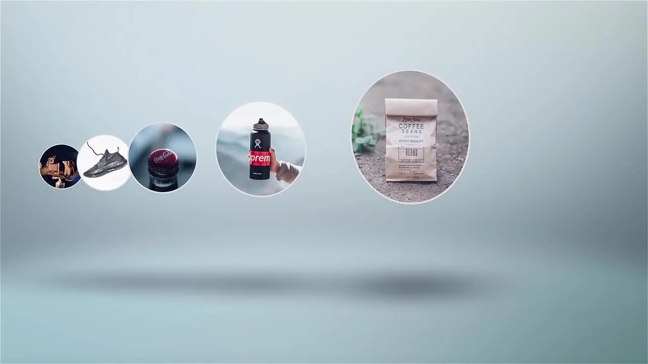 干净时尚的清洁徽标显示动画像素设计精选AE模板