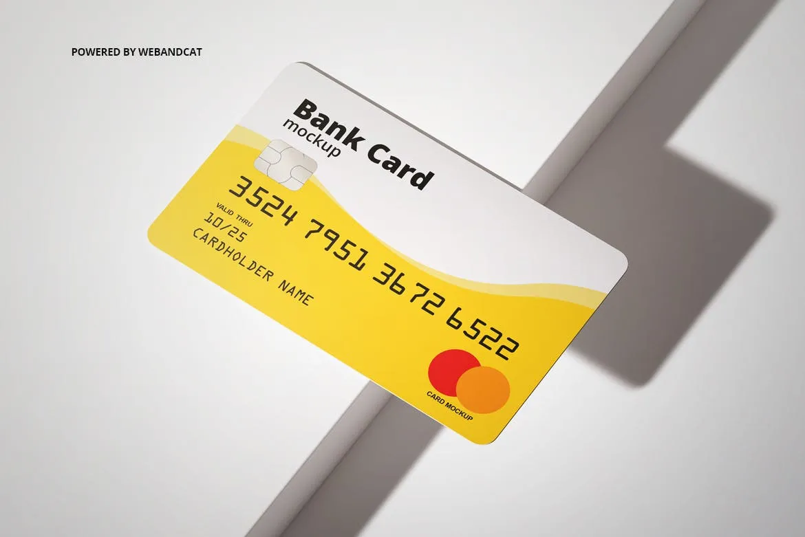 银行卡/会员卡版面设计效果图素材库精选模板 Bank / Membership Card Mockup插图(12)