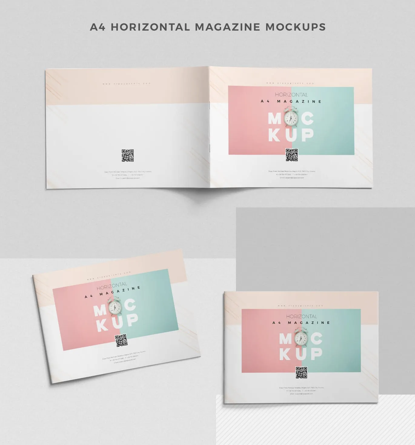 43个高品质的时尚高端杂志品牌手册画册楼书书籍装帧VI样机展示模型mockups大集合插图(14)