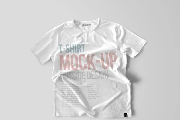 时尚印花T恤服装样机模板 T-Shirt Mockups插图(1)