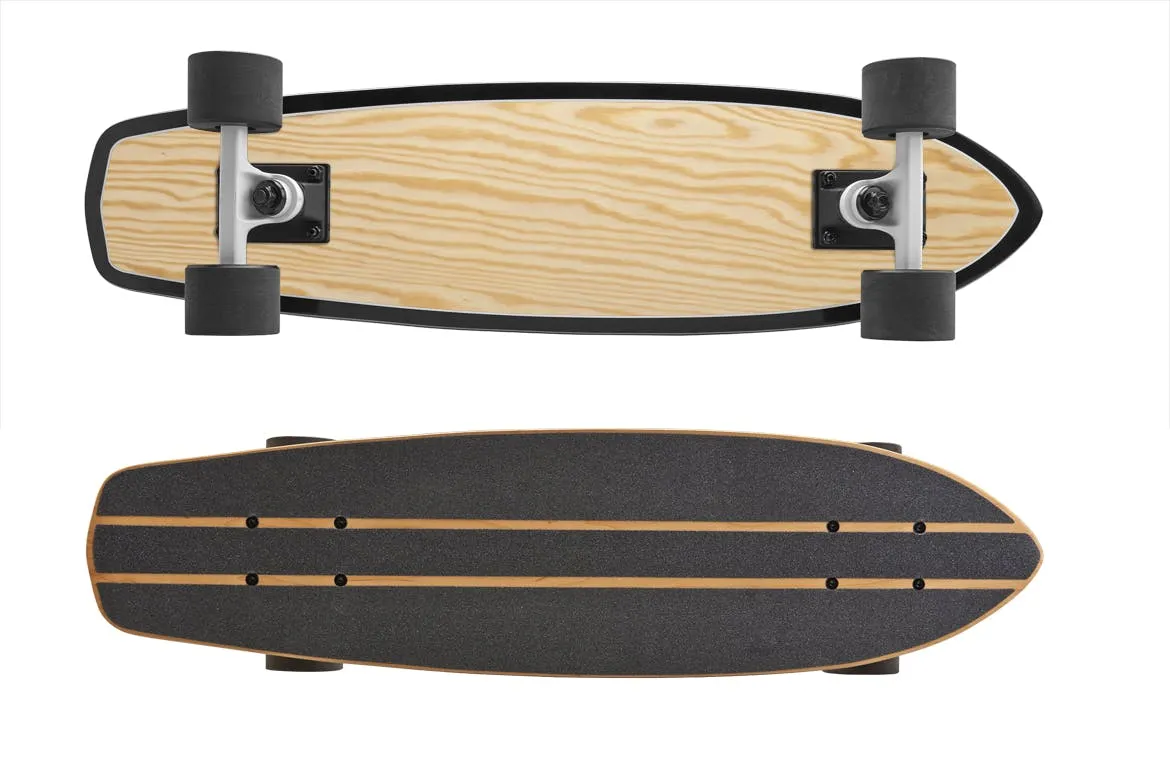 滑板外观设计俯视图&底部图样机模板 Skate_Board_Mockup插图(4)