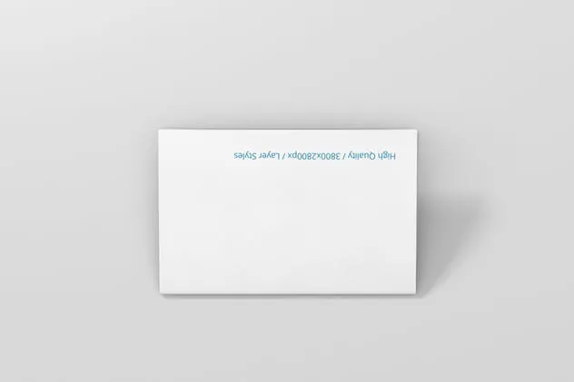 折叠型企业名片卡片平铺样机 Folded Business Card Mockup – Horizontal插图(6)