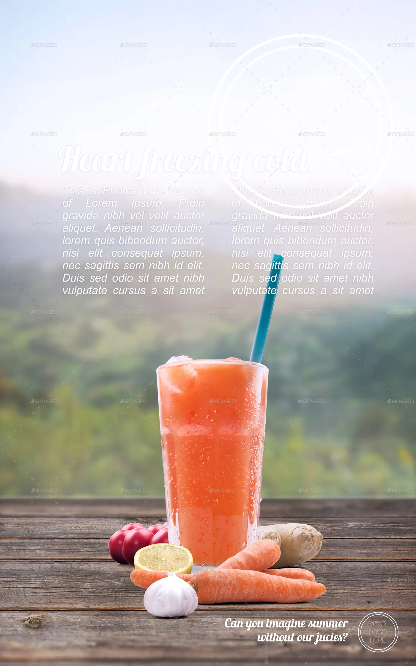 高品质的有机果汁场景展示模型mockups [1.13GB]插图(1)