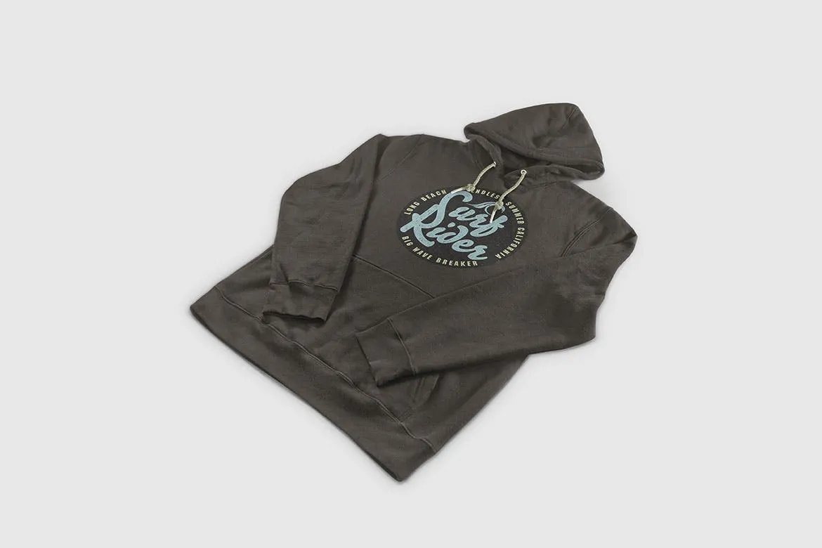 彩色连帽衫运动衫卫衣设计图样机模板 Color Hoodie Sweatshirt Mockup插图(10)