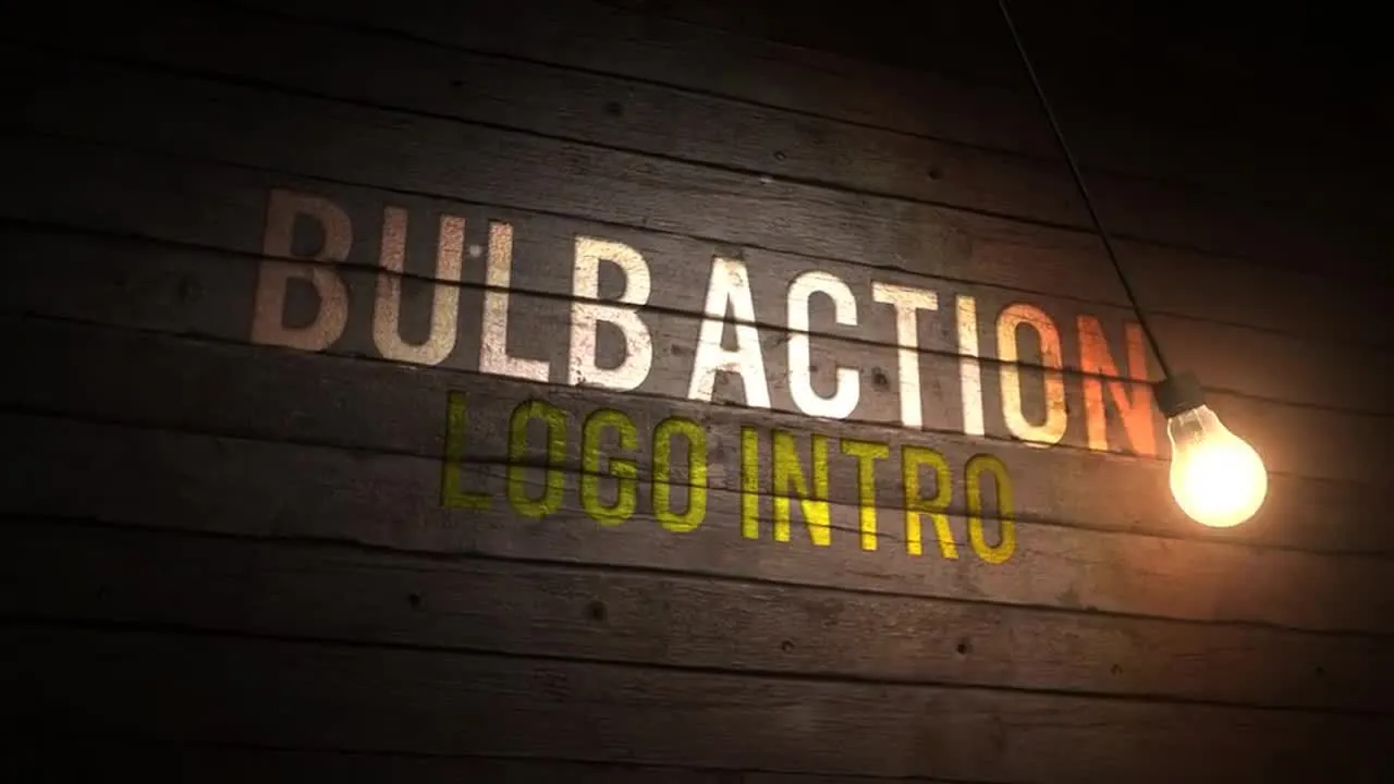 灯泡动作徽标简介像素设计精选AE模板