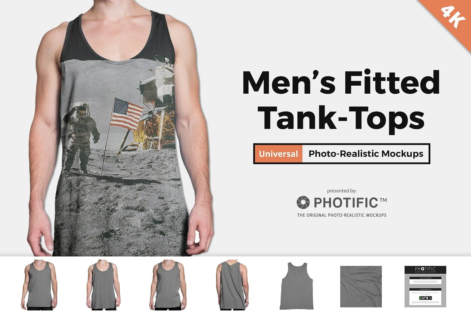 无袖背心样机模板 Tank Top#8211; Apparel Mockups