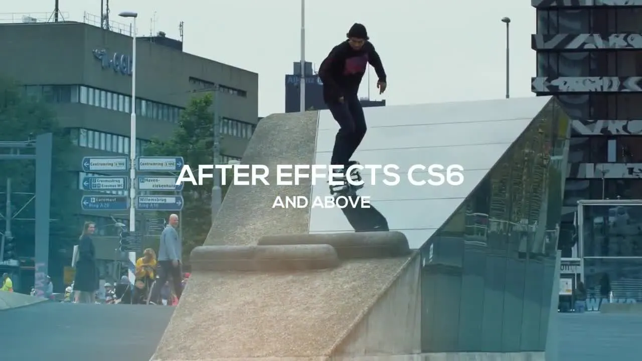 时尚街头炫酷图文标题字幕特效转场视频像素设计精选AE模板