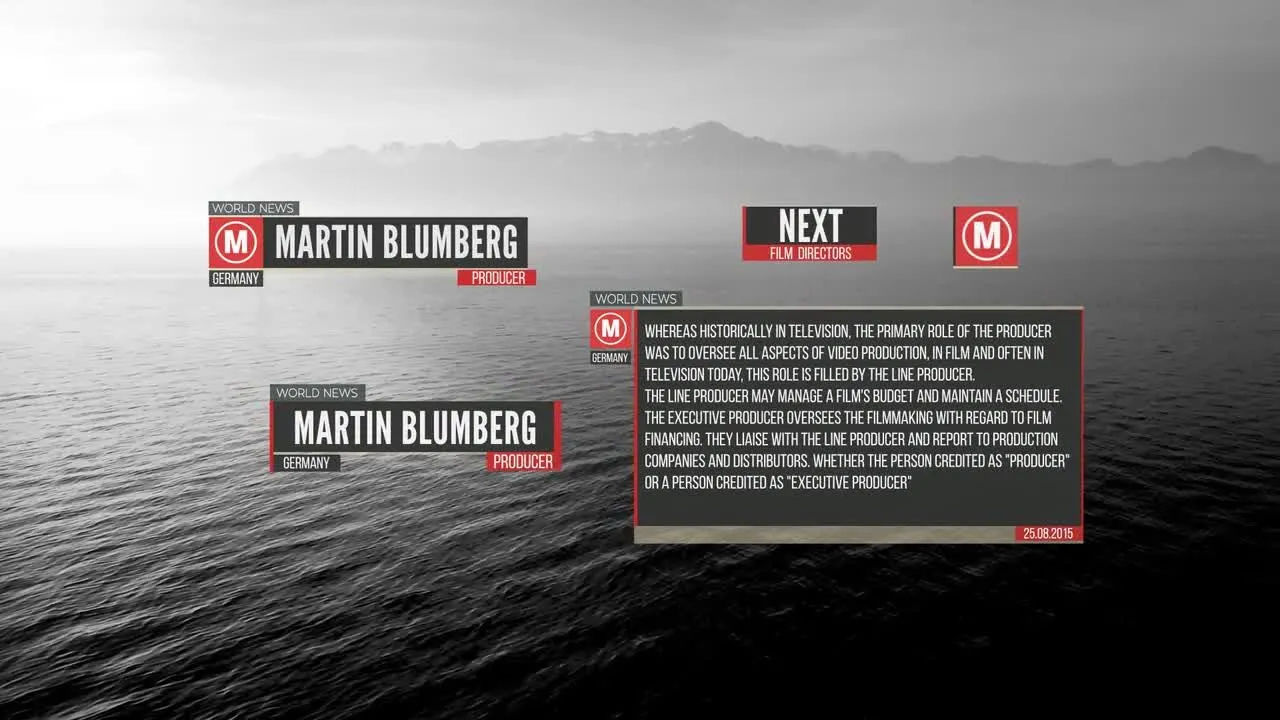 25个现代简单生动的下三分之一标题动画像素设计精选AE模板