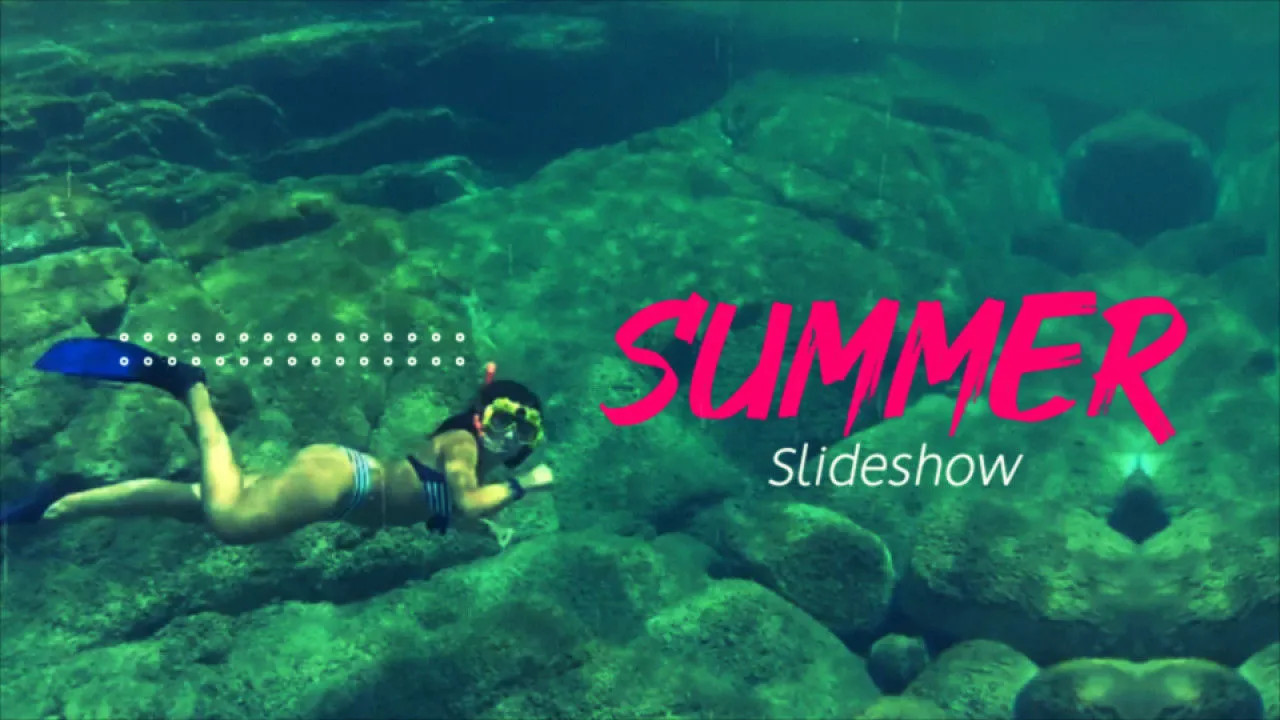 夏季幻灯片展示像素设计精选AE模板