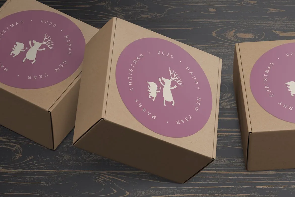 圆形卡片/贴纸设计效果图样机素材库精选v1 Round Cards / Stickers Mock-Ups Vol.1插图(8)