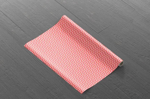 礼品精美包装纸印花设计样机模板 Gift Wrapping Paper Mockup插图(6)