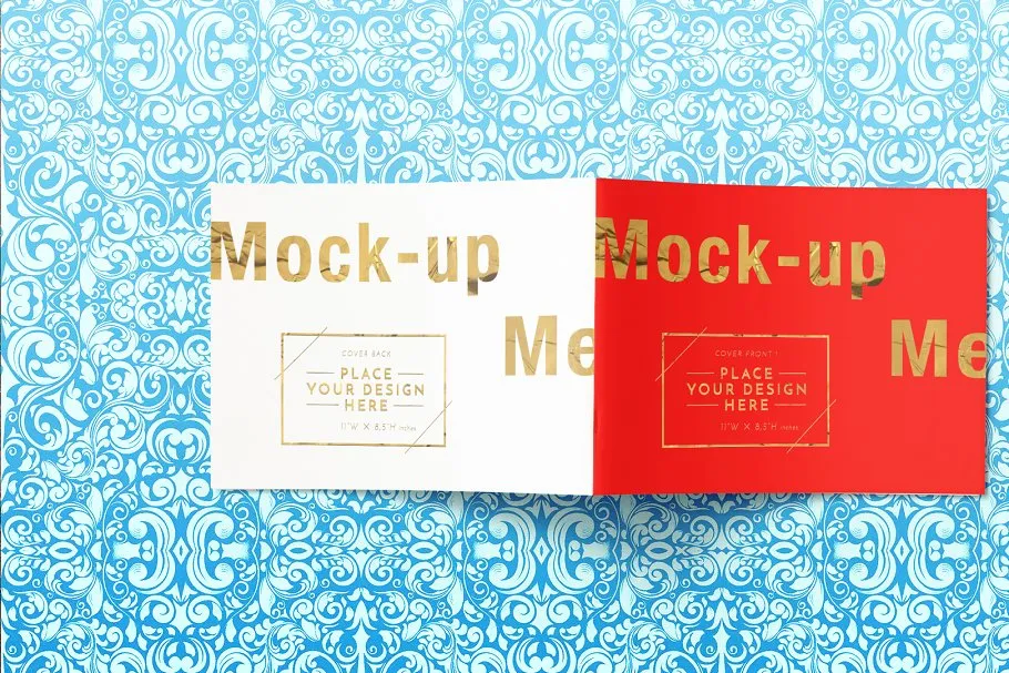 画册样机模板 Landscape Brochure Mockups v.2插图(6)