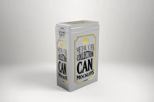 食品饮料金属容器罐子罐头样机vol.3 Vol. 3 Metal Can Mockup Collection插图(11)