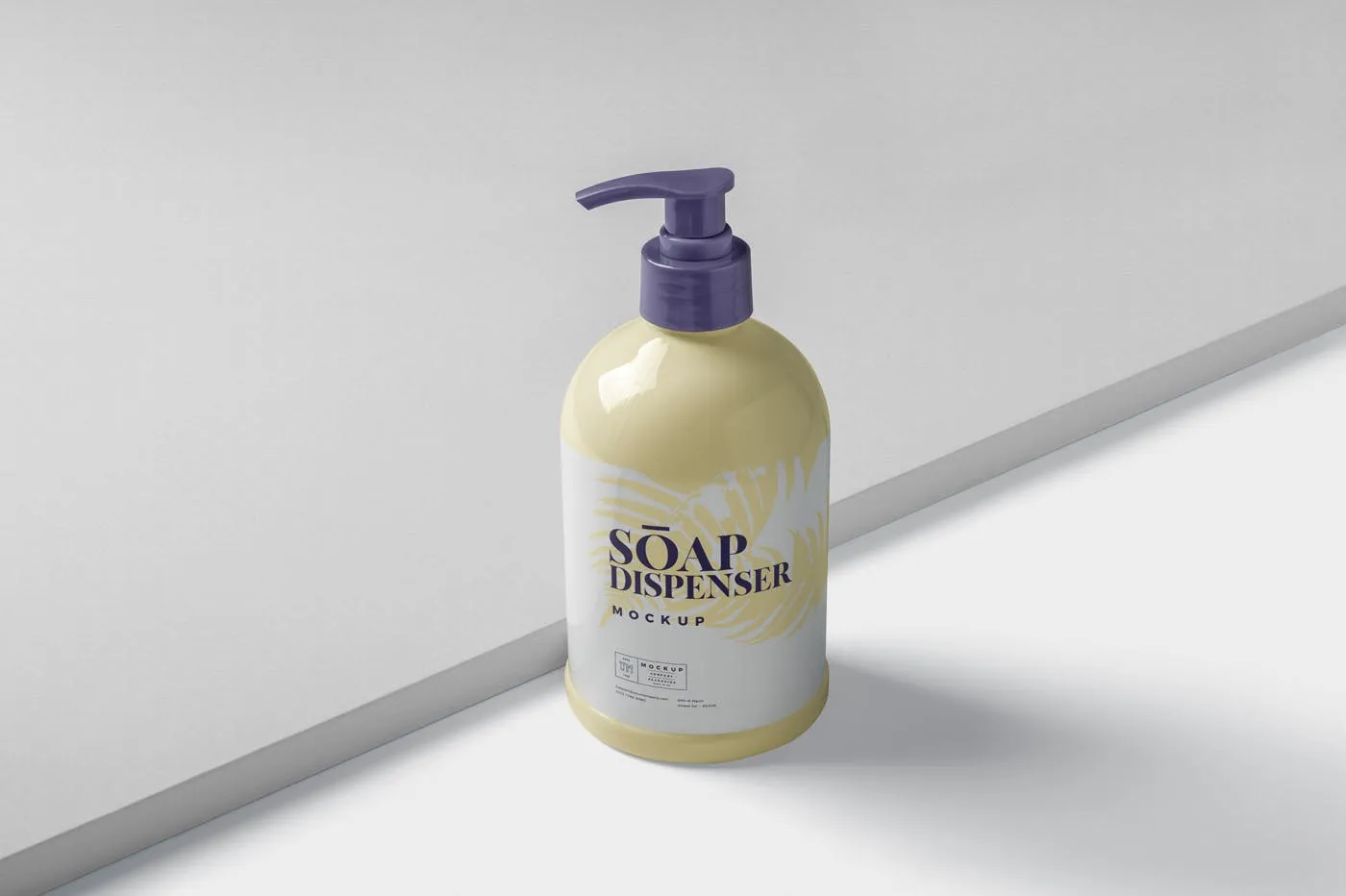 沐浴露洗发水按压瓶外观设计样机模板 Soap Dispenser Mockup – Big Size插图(2)