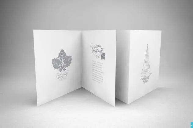 高端时尚请柬/贺卡样机 Realistic Greeting Card Mockups插图(5)