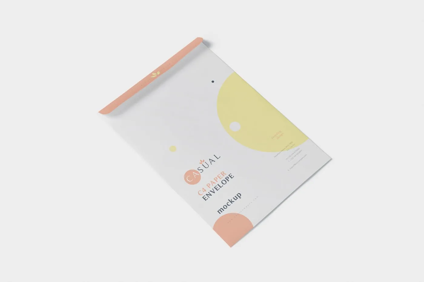 C4尺寸规格企业高端信封设计图素材库精选 Envelope C4 Mock-Up Set插图(3)