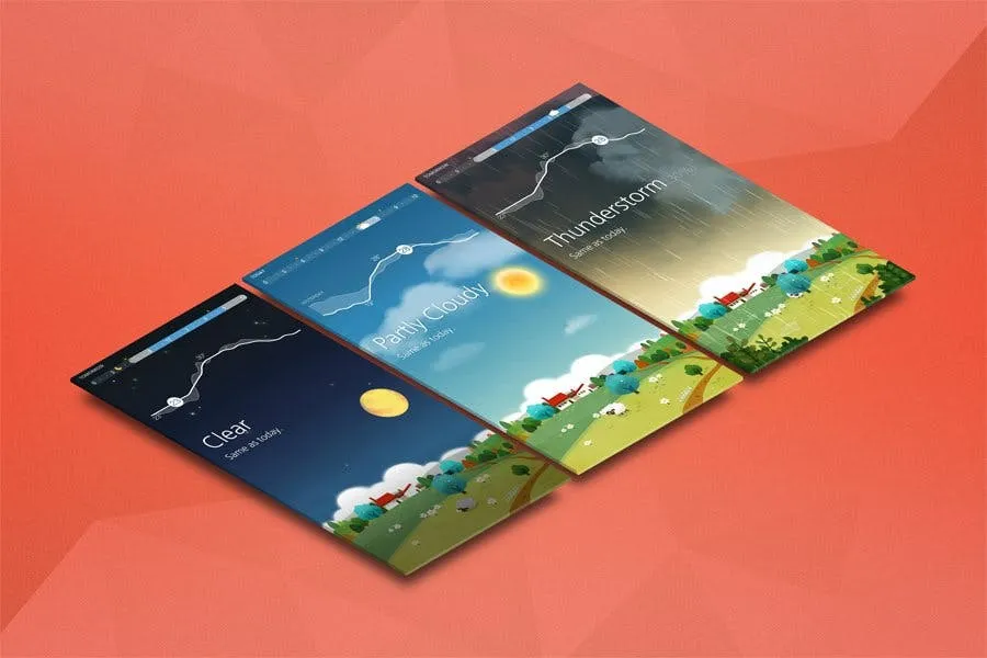 APP应用交互界面设计效果图样机 App Mock up – Isometric Scenes插图(3)