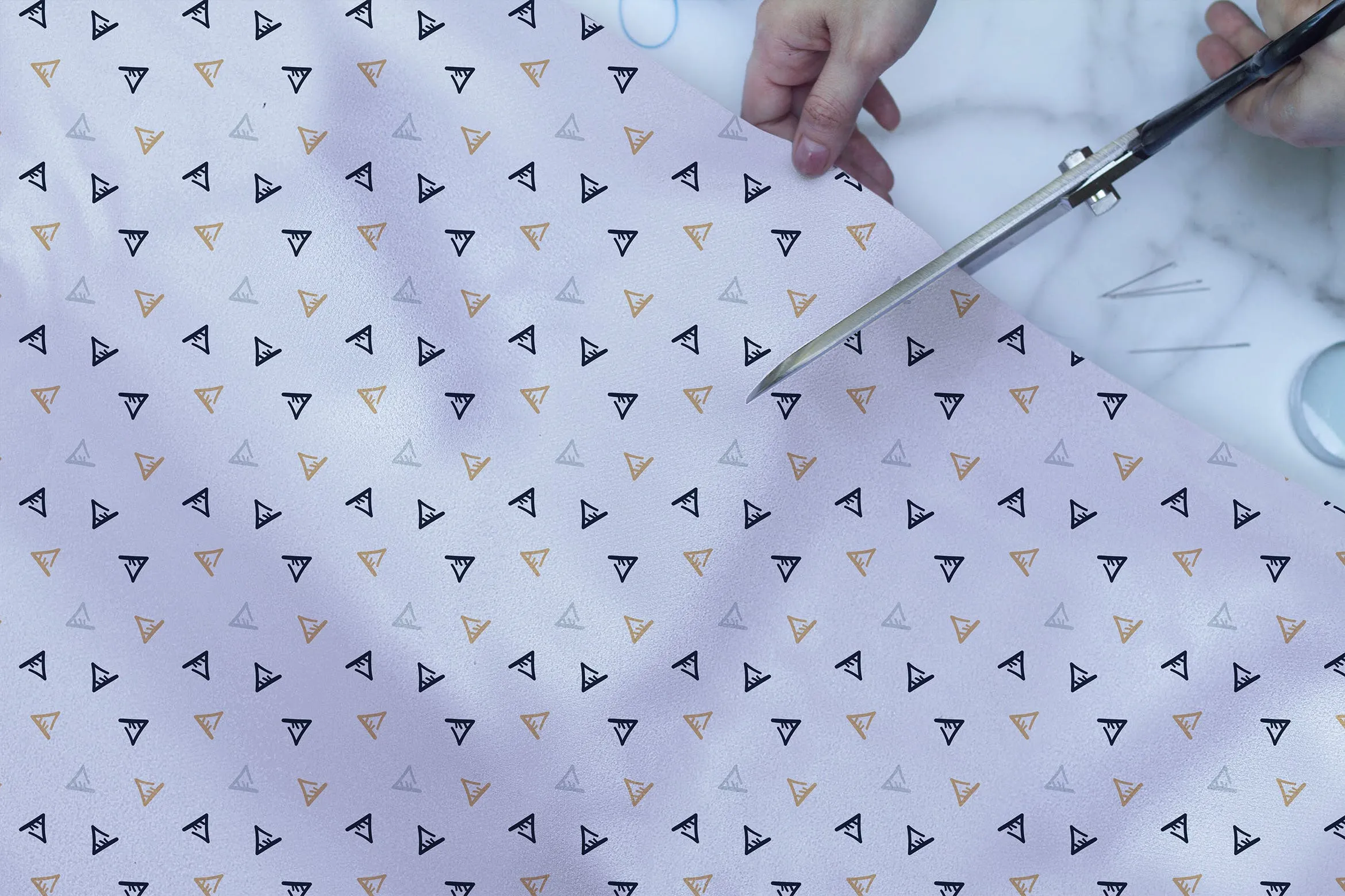 织物印花设计特写样机素材库精选模板 Fabric Closeup Mockup插图