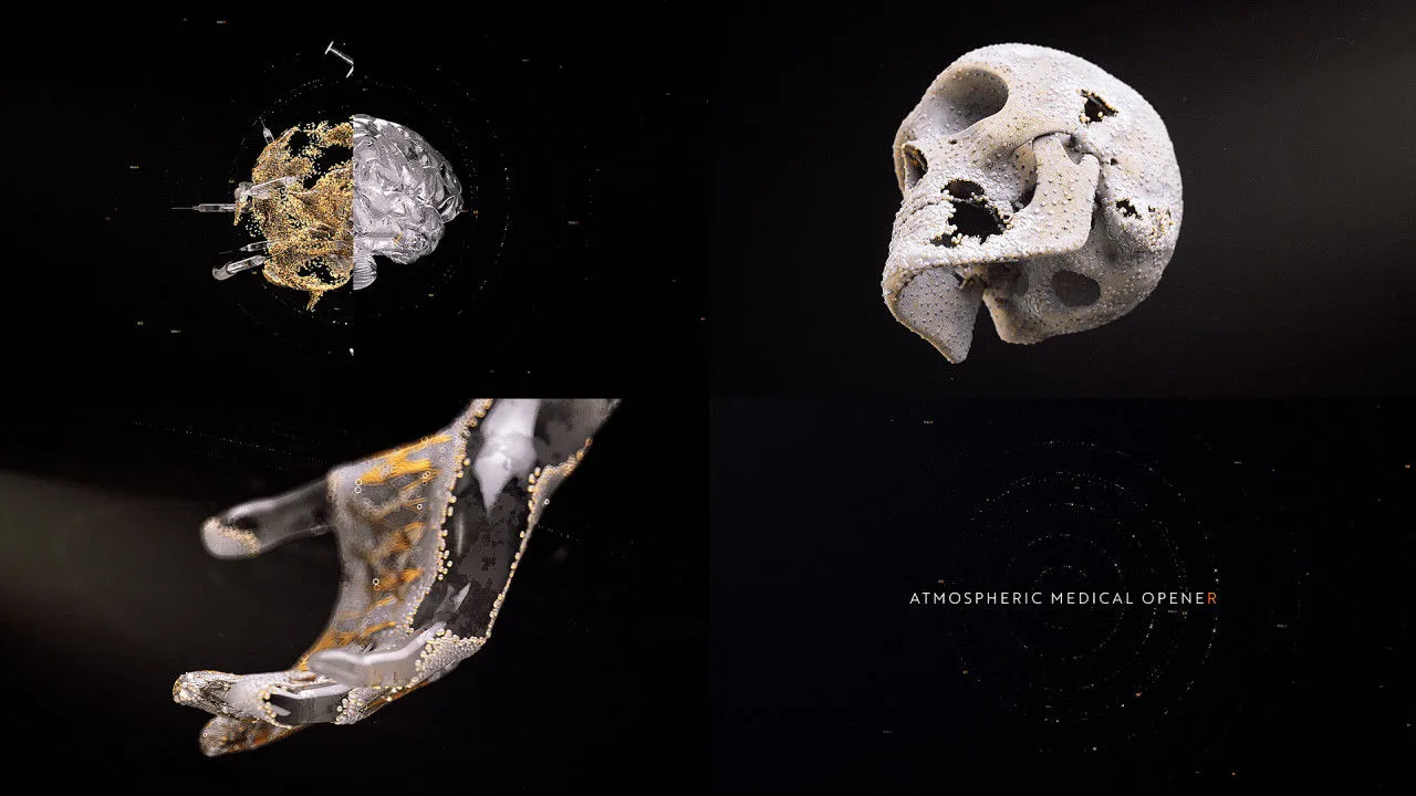 大气医疗转场像素设计精选AE模板