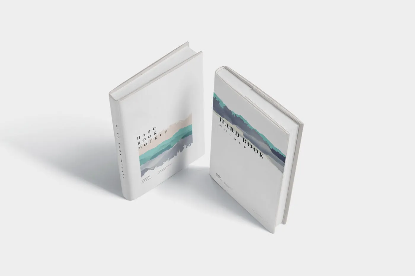 精装硬封图书封面设计效果图样机 Hard Book Mockups插图(5)