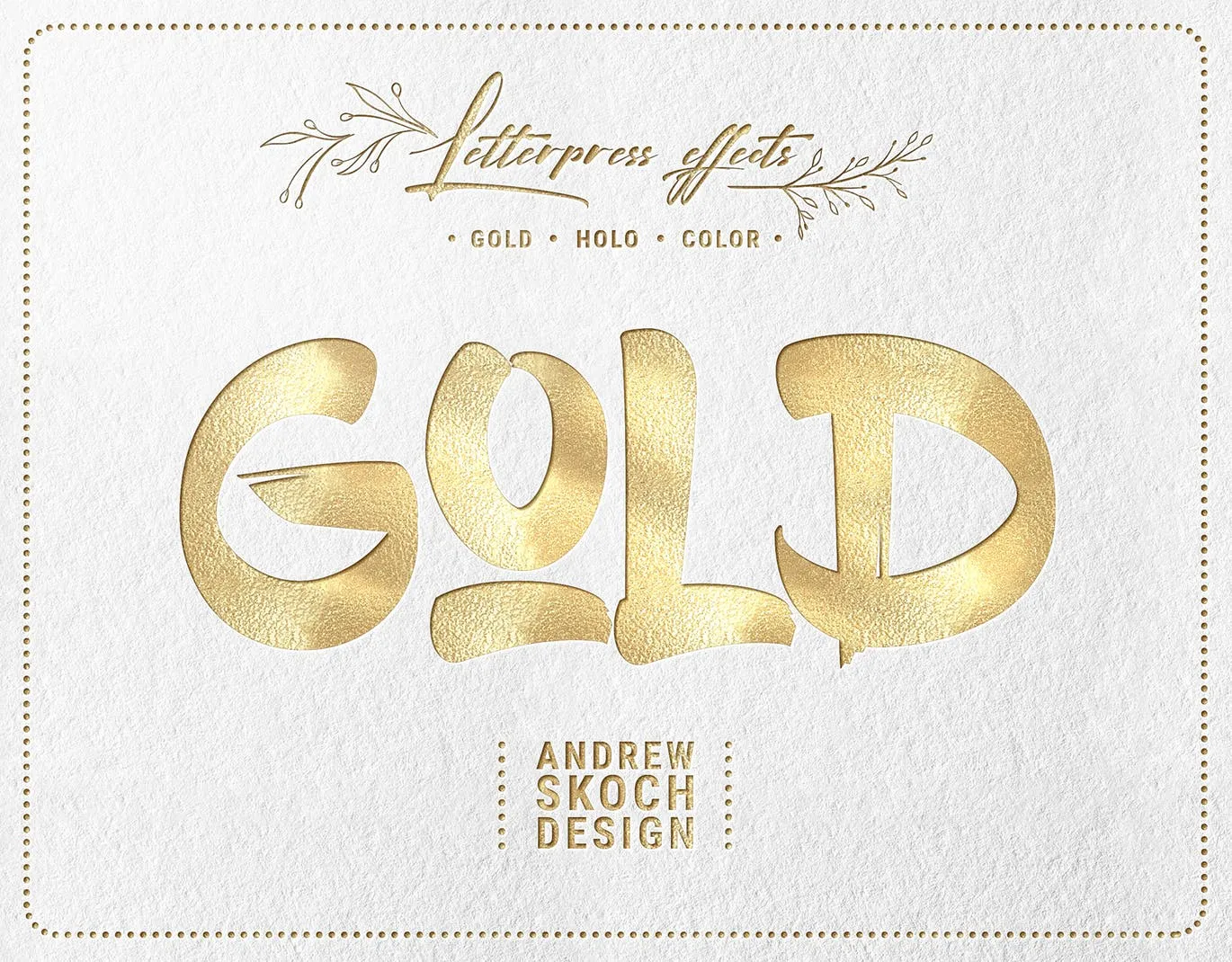 凸版印刷设计风格文本&Logo设计预览样机PSD模板 Letterpress – Text & Logo PSD Mockups插图(1)