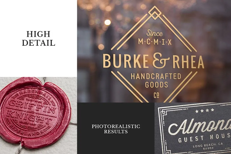 10款非常有格调的Logo/徽章设计展示样机模板 10 Logo/Badge Mock-Ups Vol.2插图(2)