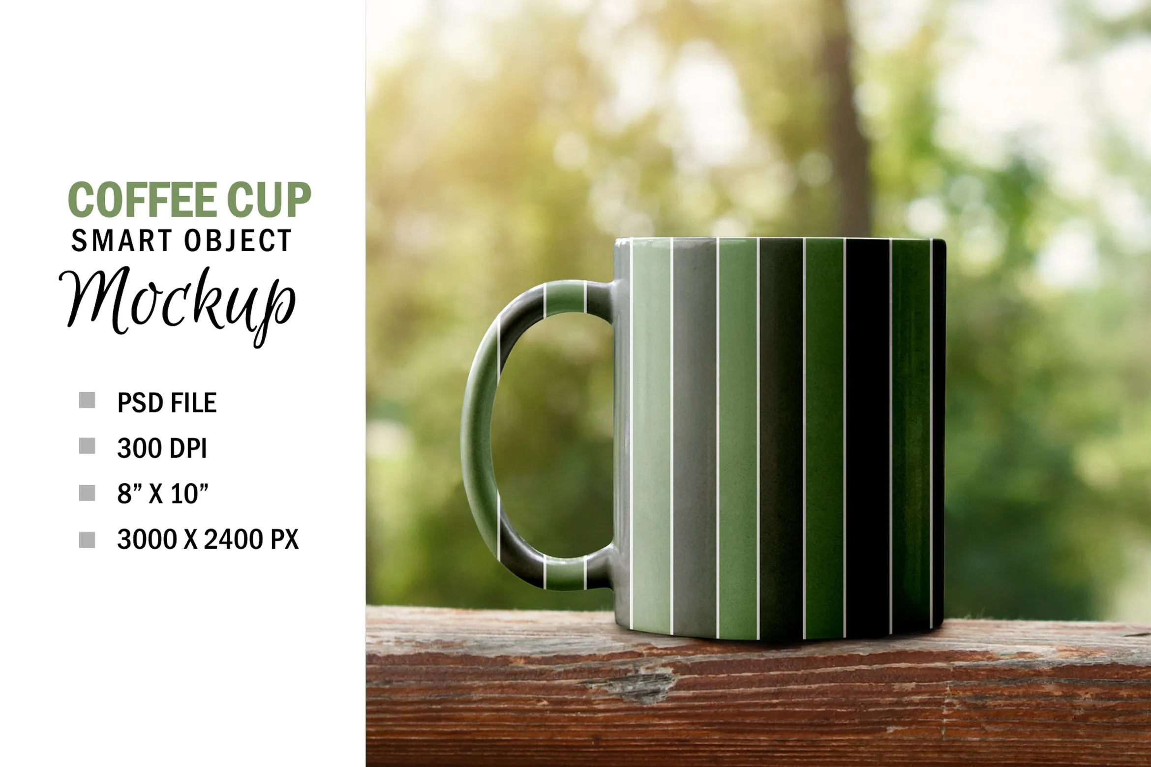 咖啡陶瓷杯外观设计图素材库精选 Smart Object Cup Sublimation Mockup插图