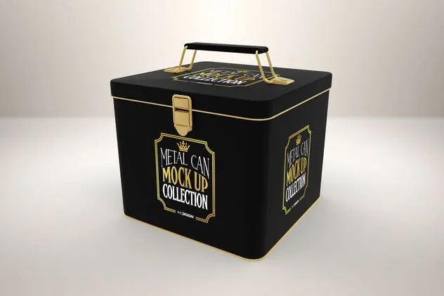 金属盒子瓶罐包装样机v2 Vol. 2 Metal Can Mockup Collection插图(7)