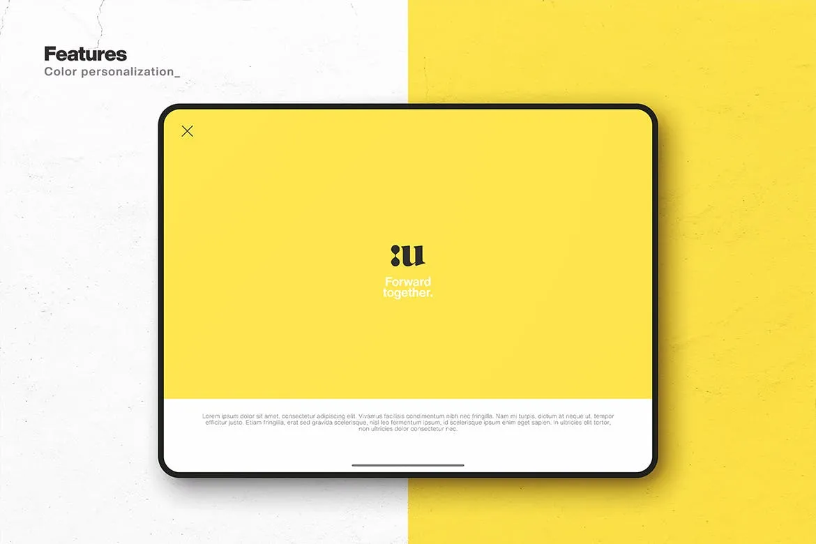 平板电脑屏幕预览素材库精选样机模板 II Synthesis Mockup II插图(3)