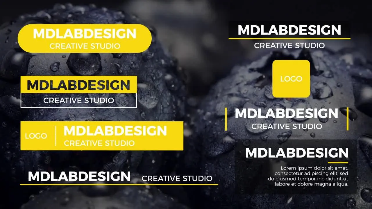 现代标题动态像素设计精选AE模板