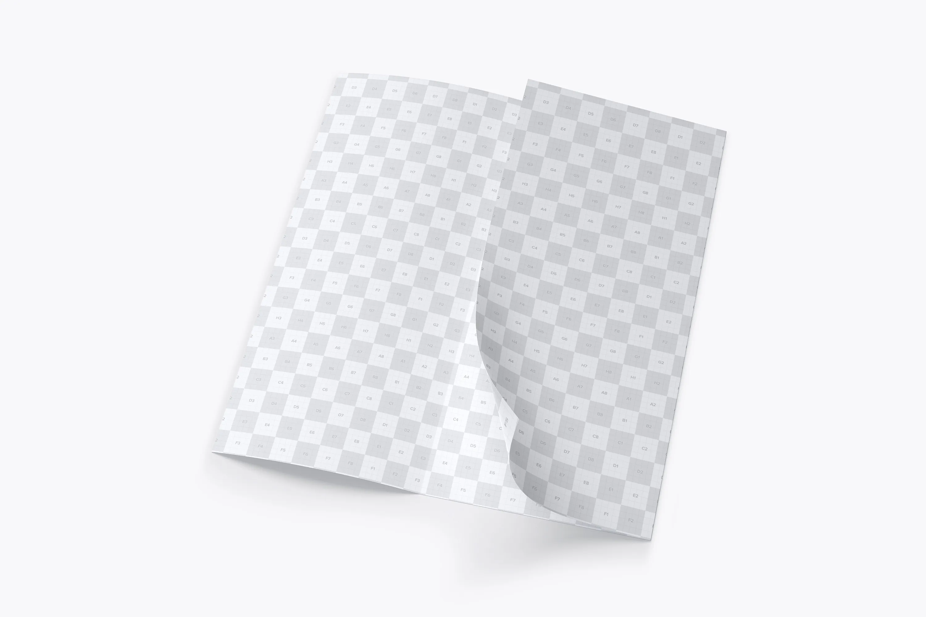 A4尺寸三折页设计传单/小册子设计样机04 A4 Trifold Brochure Mockup 04插图(2)