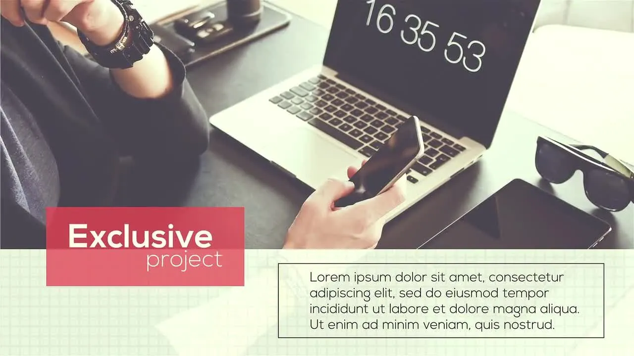 现代简单的企业宣传动画像素设计精选AE模板