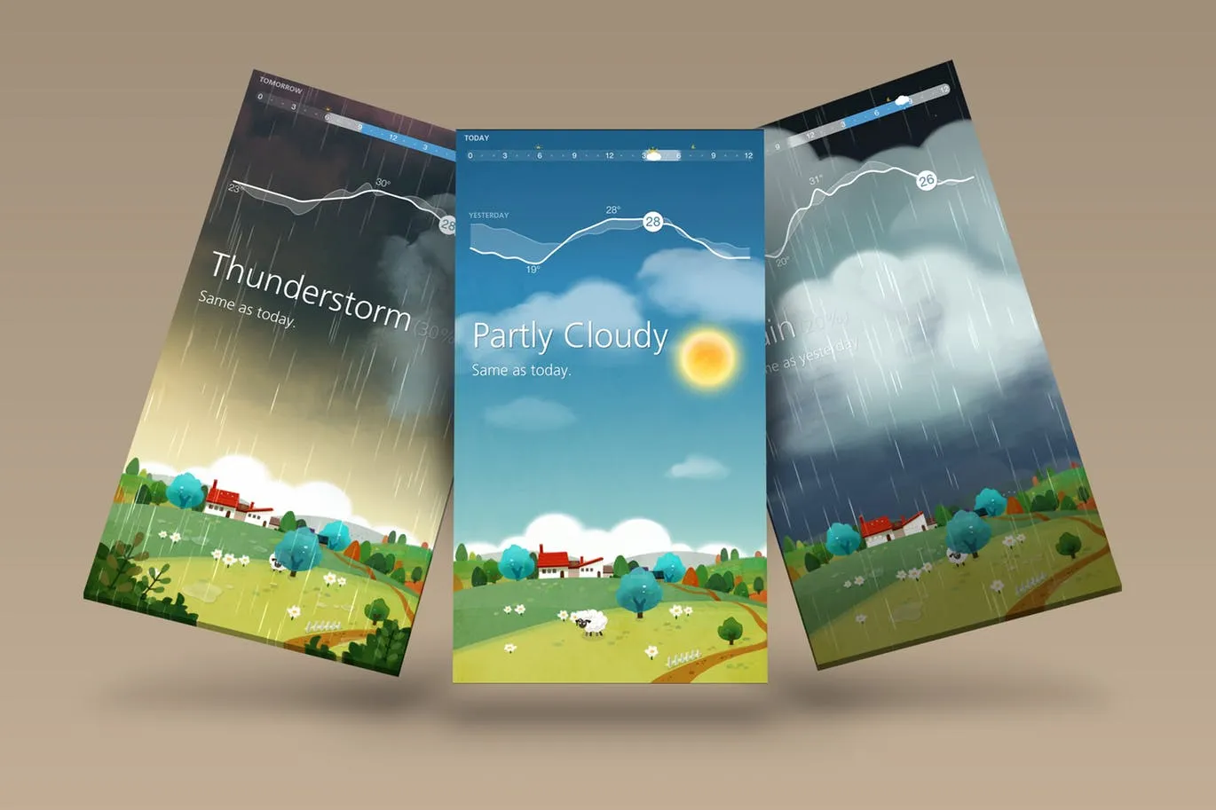 APP应用amp;手机游戏界面设计效果图样机 Mobile Display Mock-Up