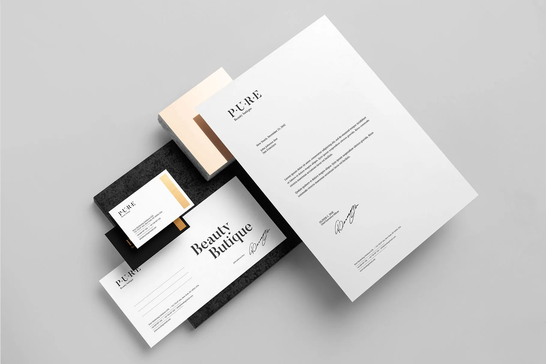 品牌VI视觉设计效果图素材库精选模板v2 Pure Branding Mockup Vol. 2插图(14)