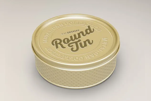 圆形金属锡罐包装样机Vol.3 Round Tin Can Packaging Mockups  Vol.3插图(6)