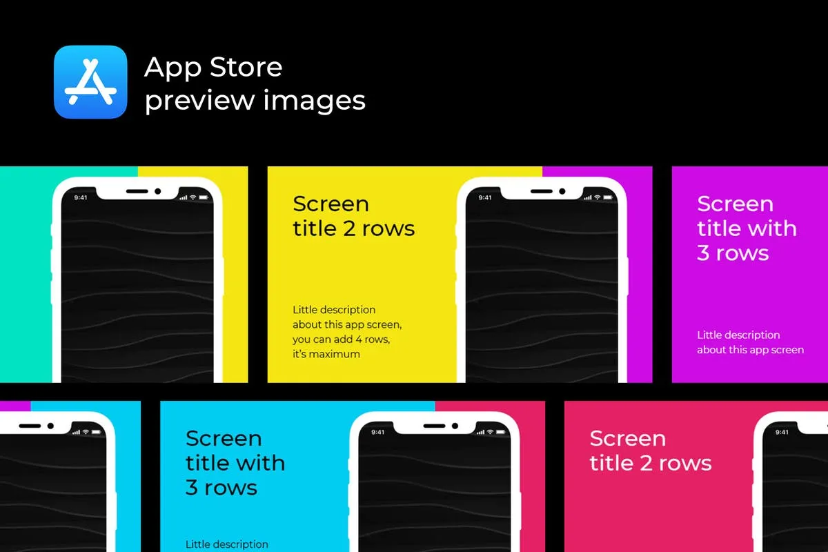 AppStore应用商店APP应用介绍预览样机 Mockup for AppStore