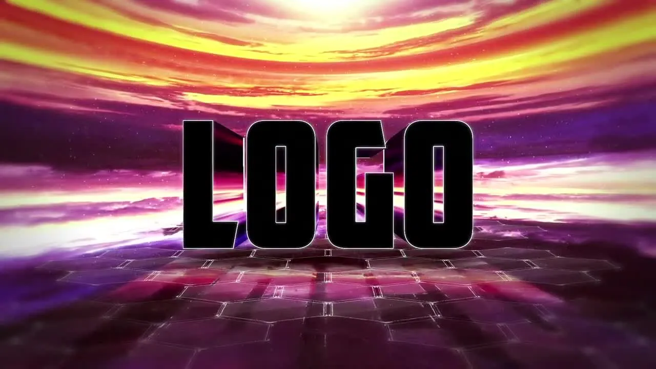 小故障景观徽标像素设计精选AE模板