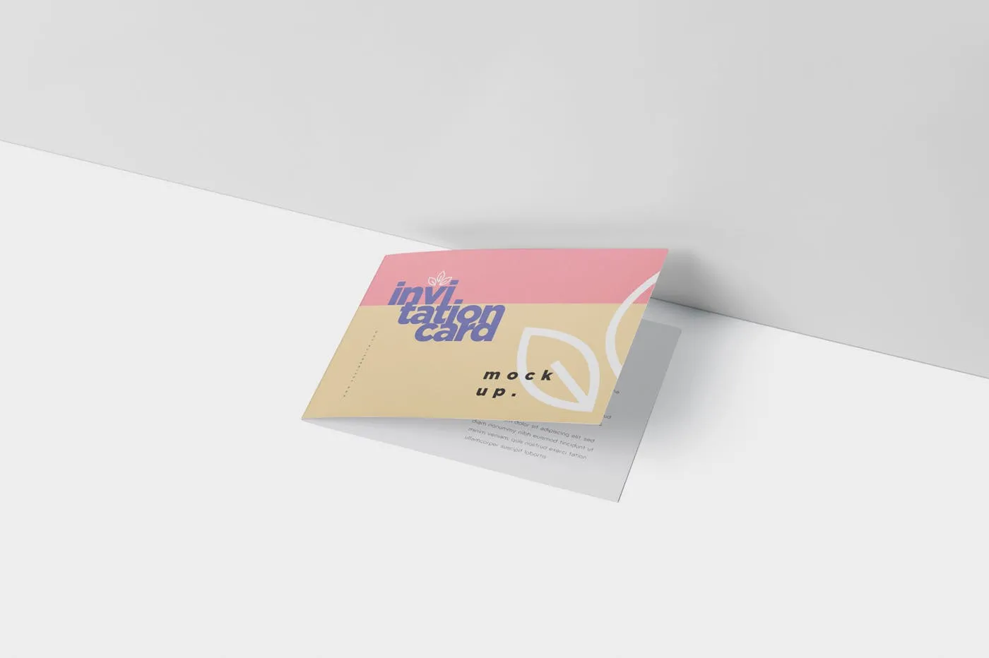 创意邀请卡/邀请函设计图样机素材库精选 Invitation Card Mock-Up Set插图(3)