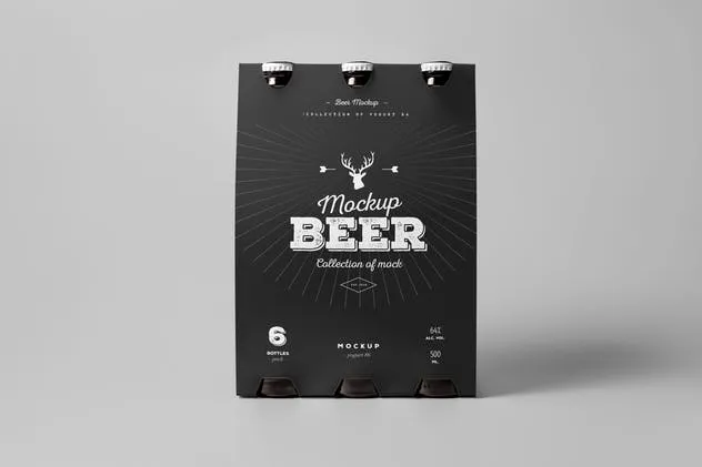 啤酒包装样机模板 Beer Mock-up插图(3)