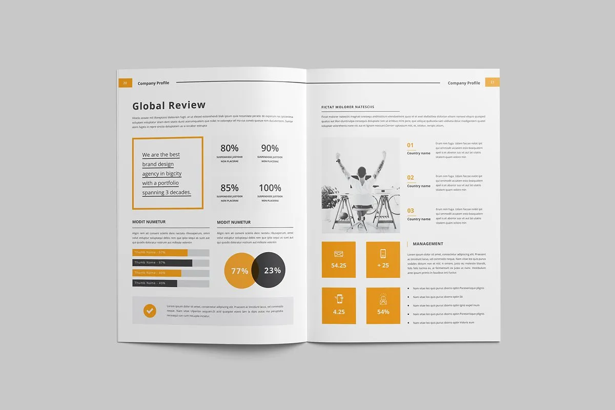 时尚高效企业简介/介绍宣传册模板插图(10)