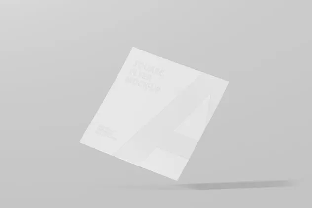 方形企业介绍宣传传单设计PSD样机 Square Flyer Mock-Up插图(9)