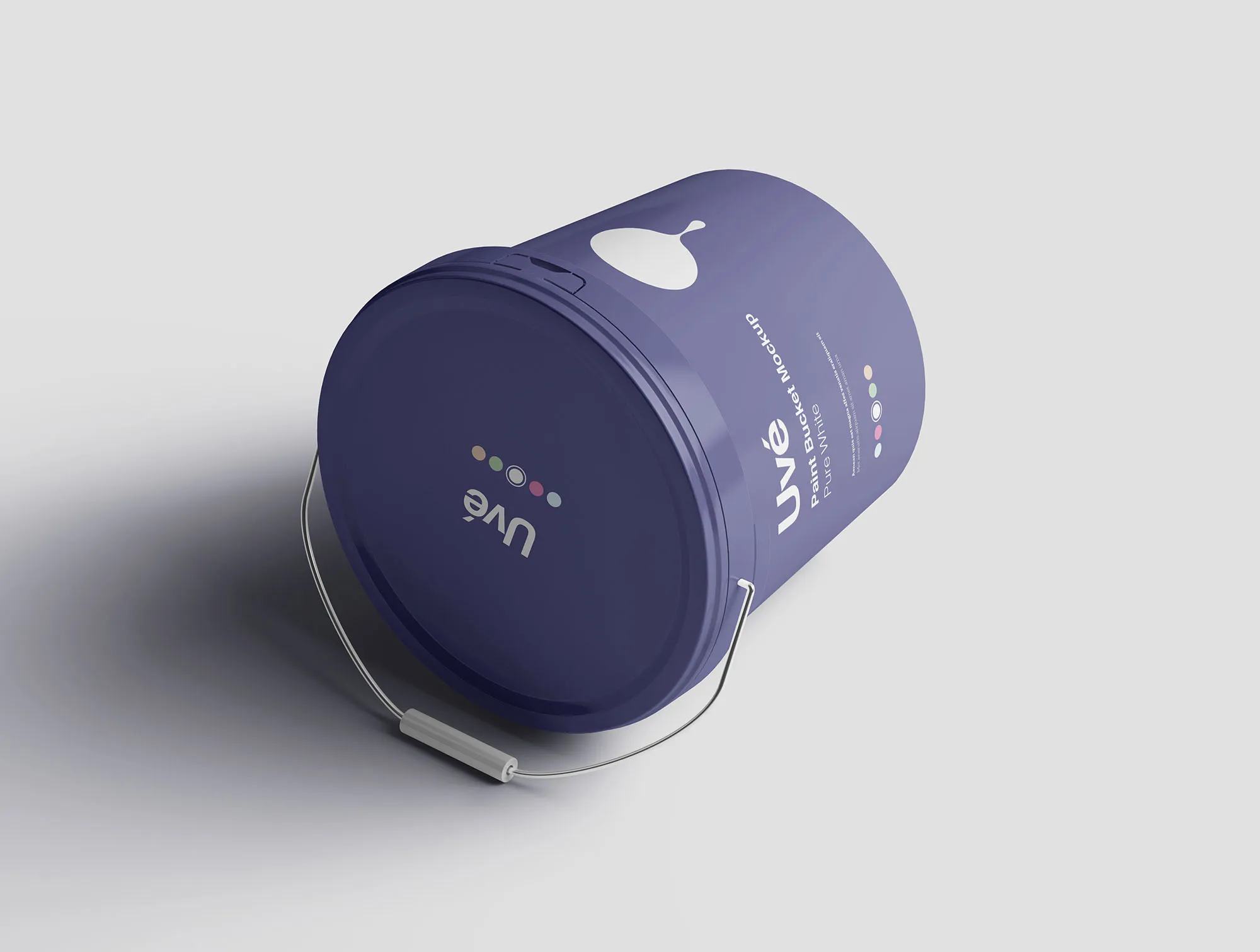 环保油漆桶外观设计样机模板 Paint Bucket Mockup插图(2)