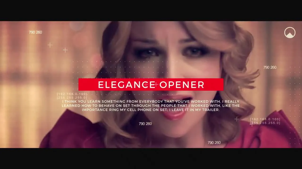 时尚简单干净的电影动画像素设计精选AE模板