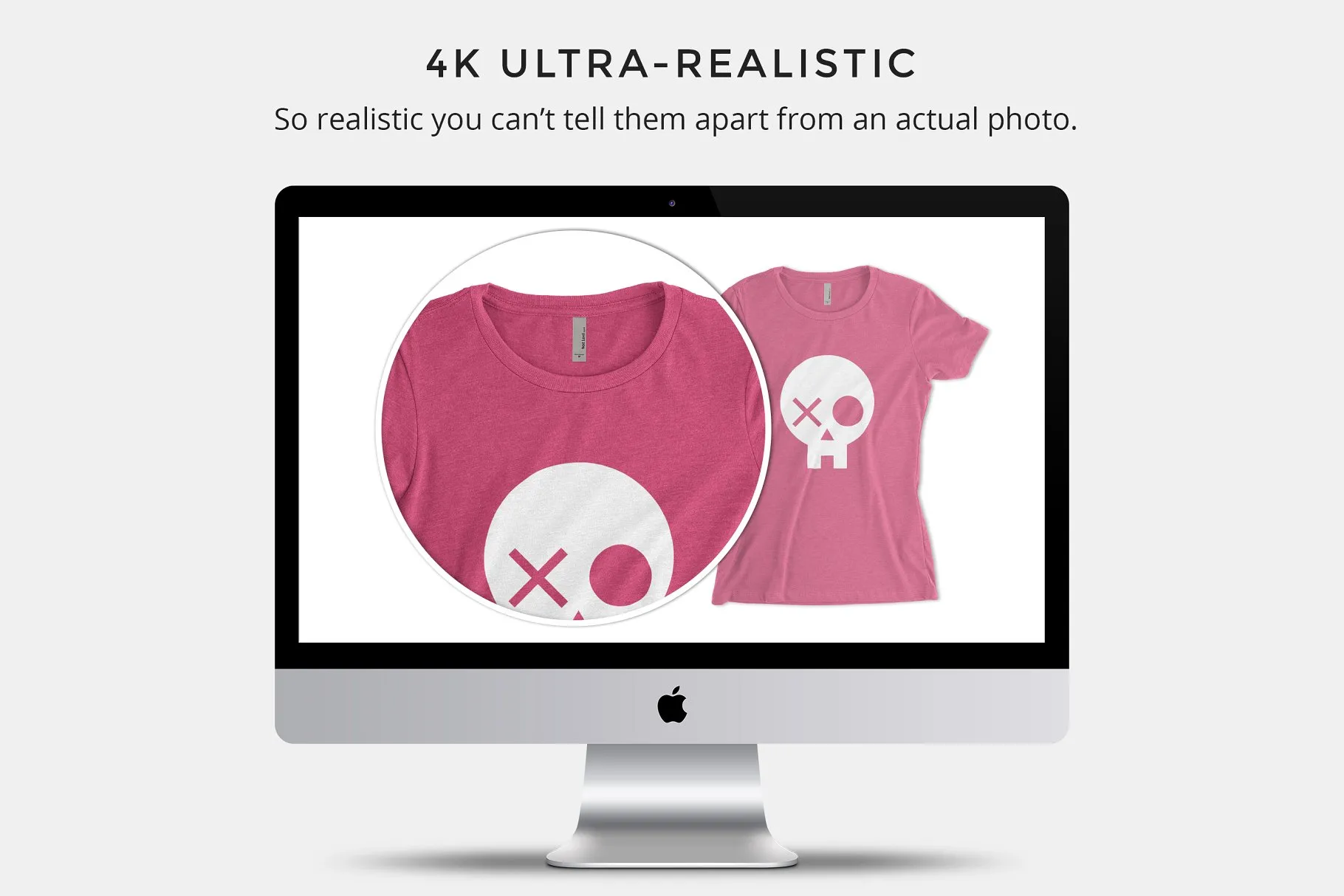 女士收腰T恤样机模板 Next Level 6610 Women’s CVC Tee插图(1)