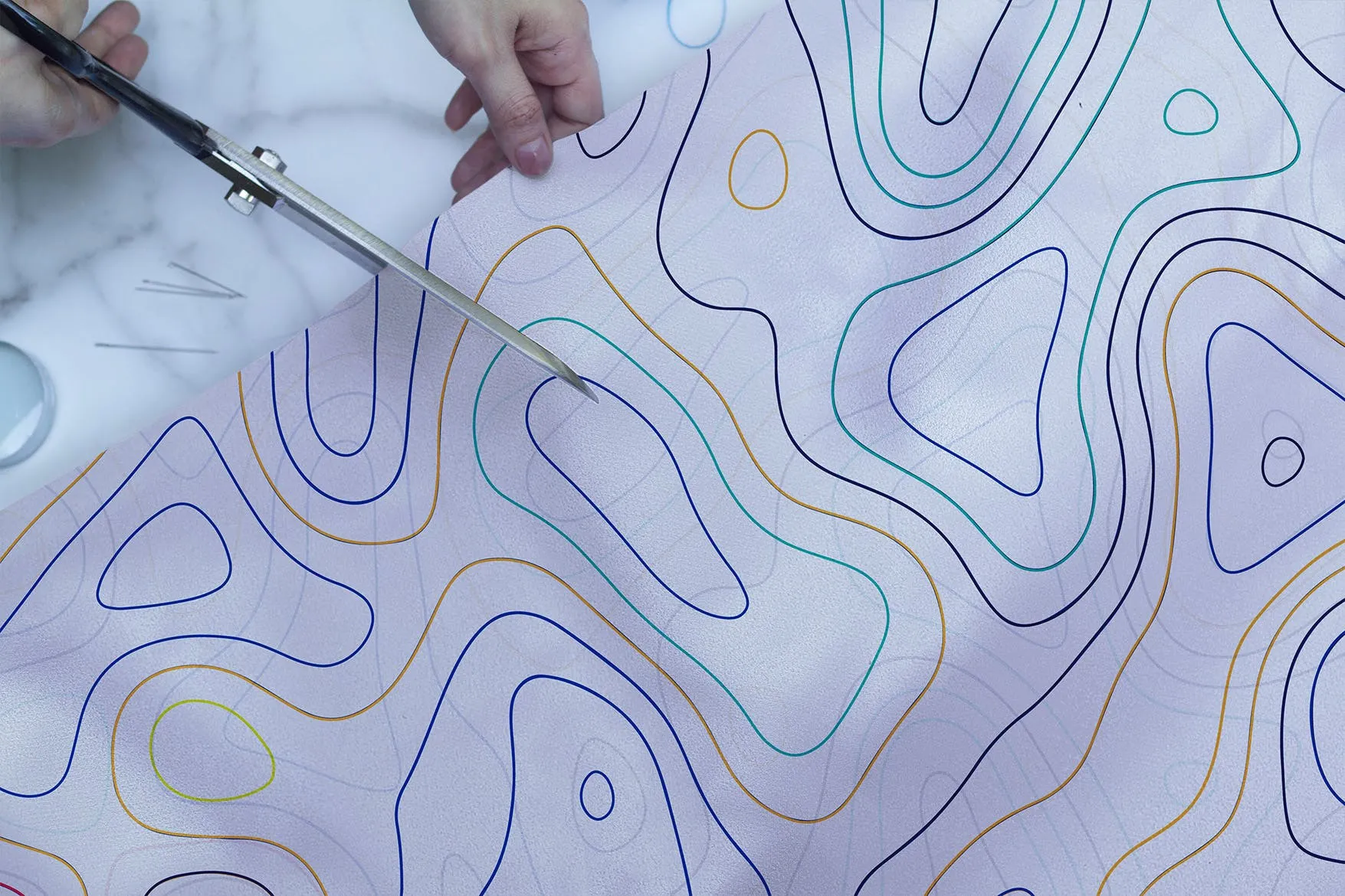 织物印花设计特写样机素材库精选模板 Fabric Closeup Mockup插图(2)