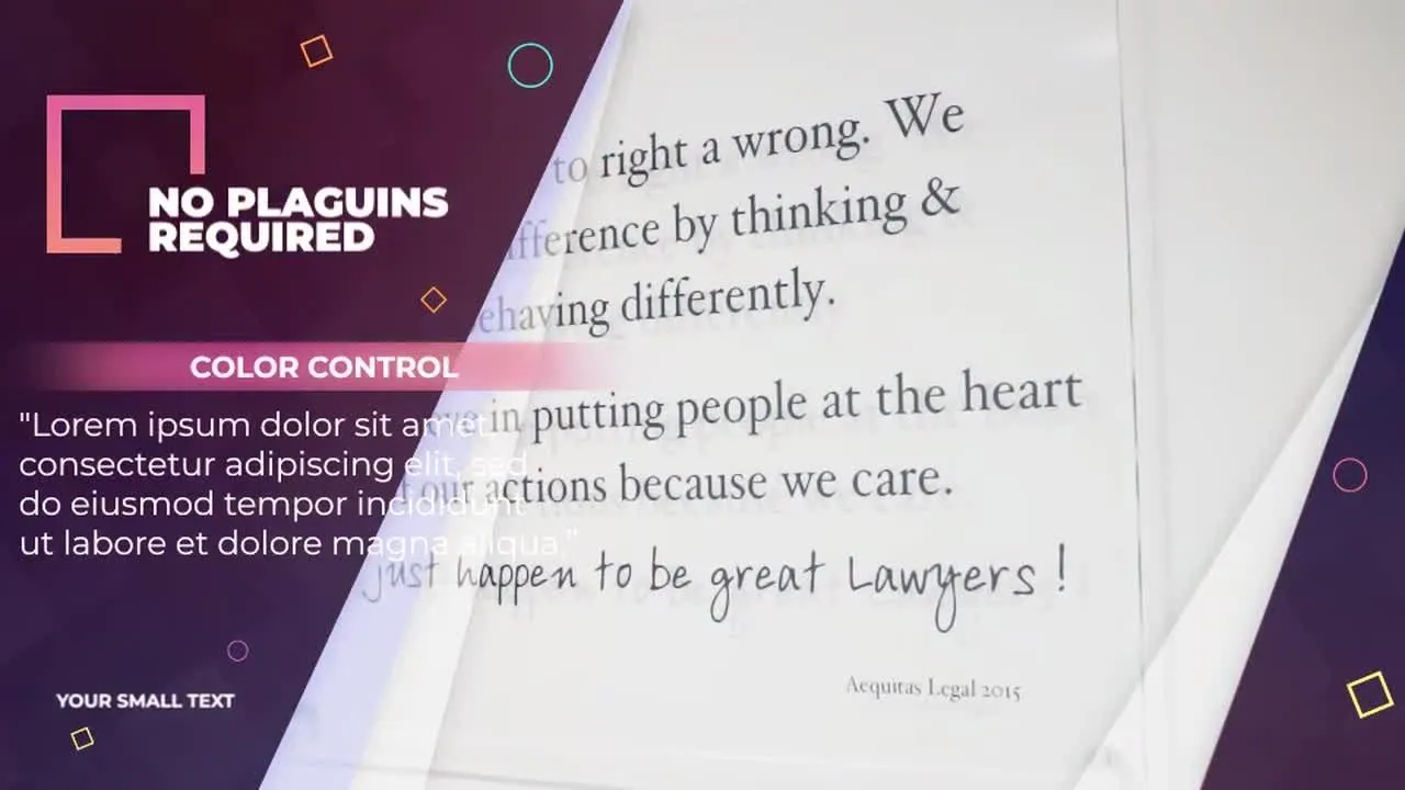 时尚简约的文本企业宣传过渡像素设计精选AE模板